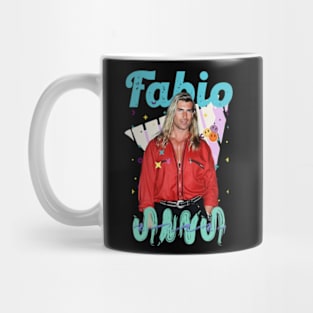 Fabio Lanzoni 90s style art retro music vintage 80s Mug